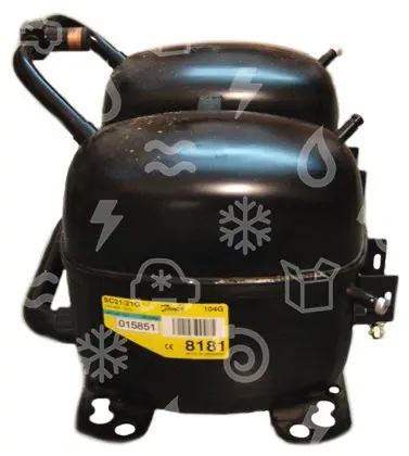 kompresor SECOP / DANFOSS SC 21/21 G, LBP/HBP - R134a, 220-240 V, 50 Hz